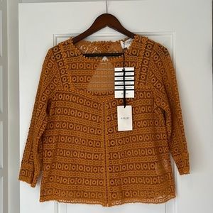 Sézane lace top. Size 38